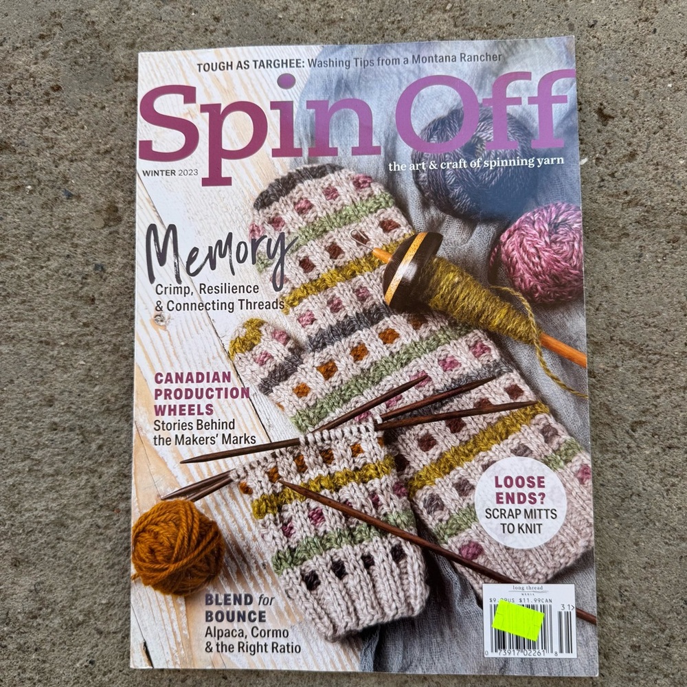 Spin Off Winter 2023 Magazine The Art & Craft of Spinning Yarn